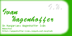 ivan wagenhoffer business card